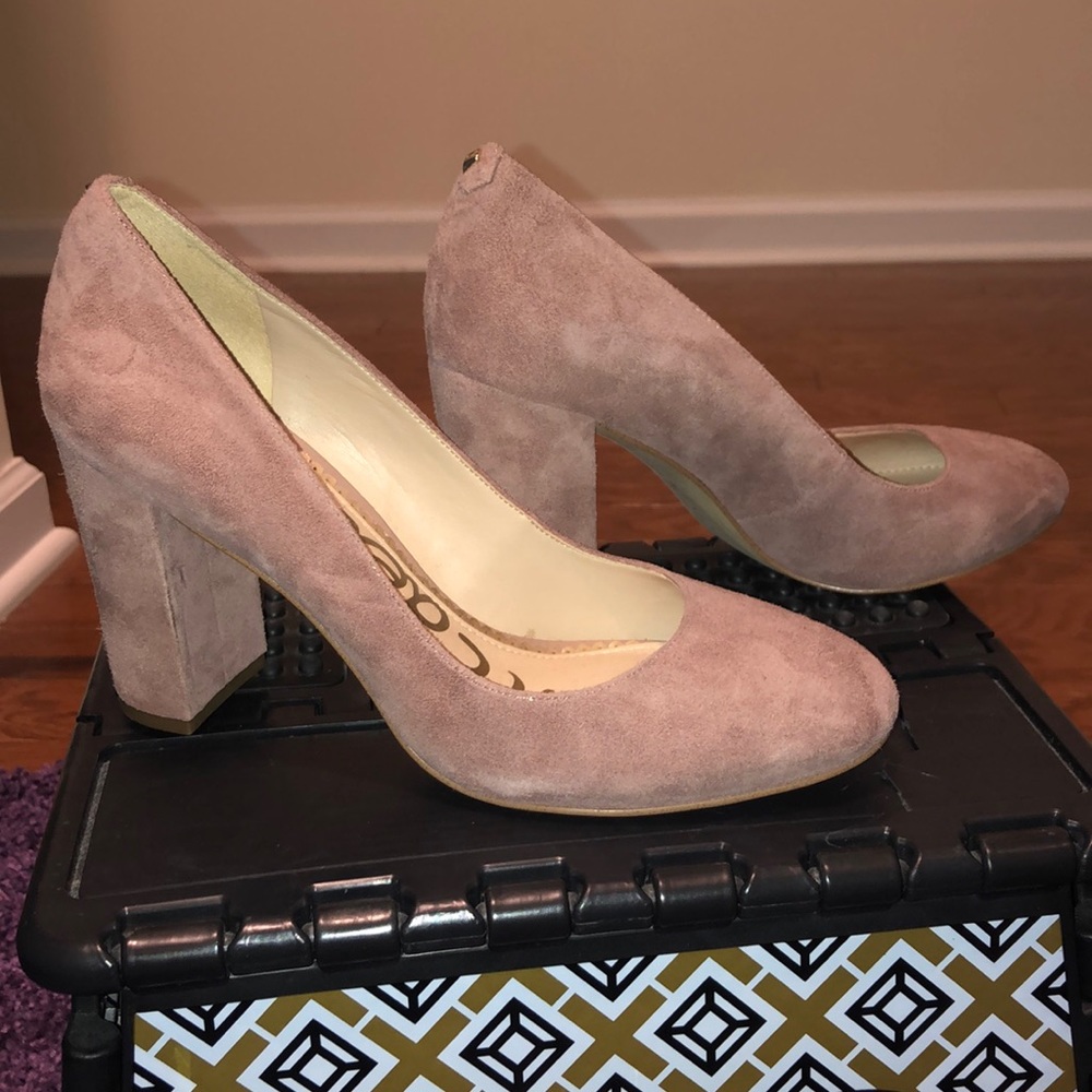 Dusty rose chunky heel Sam Edelman Pumps